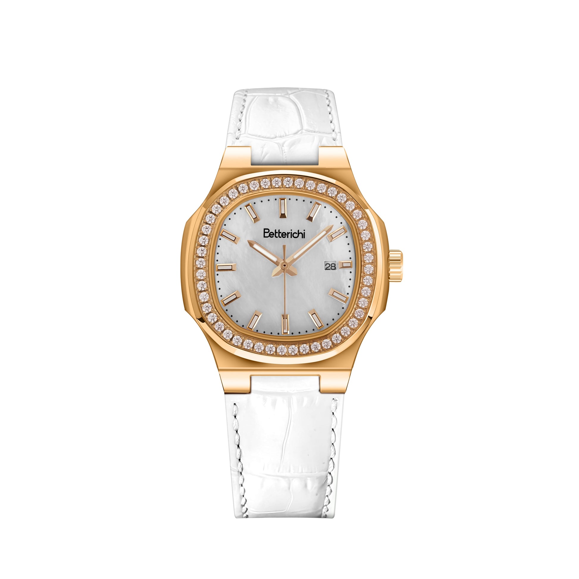 betterichi-lumiere-aurelia-gold-cushion-case-watch-white-mother-of-pearl-dial-crystal-bezel