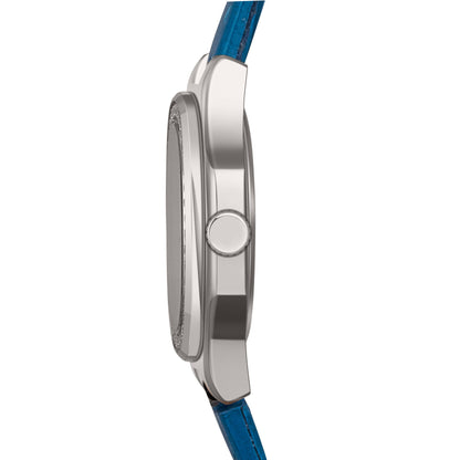 betterichi-lumiere-celeste-silver-cushion-case-side-profile-crown-detail-blue-leather-strap