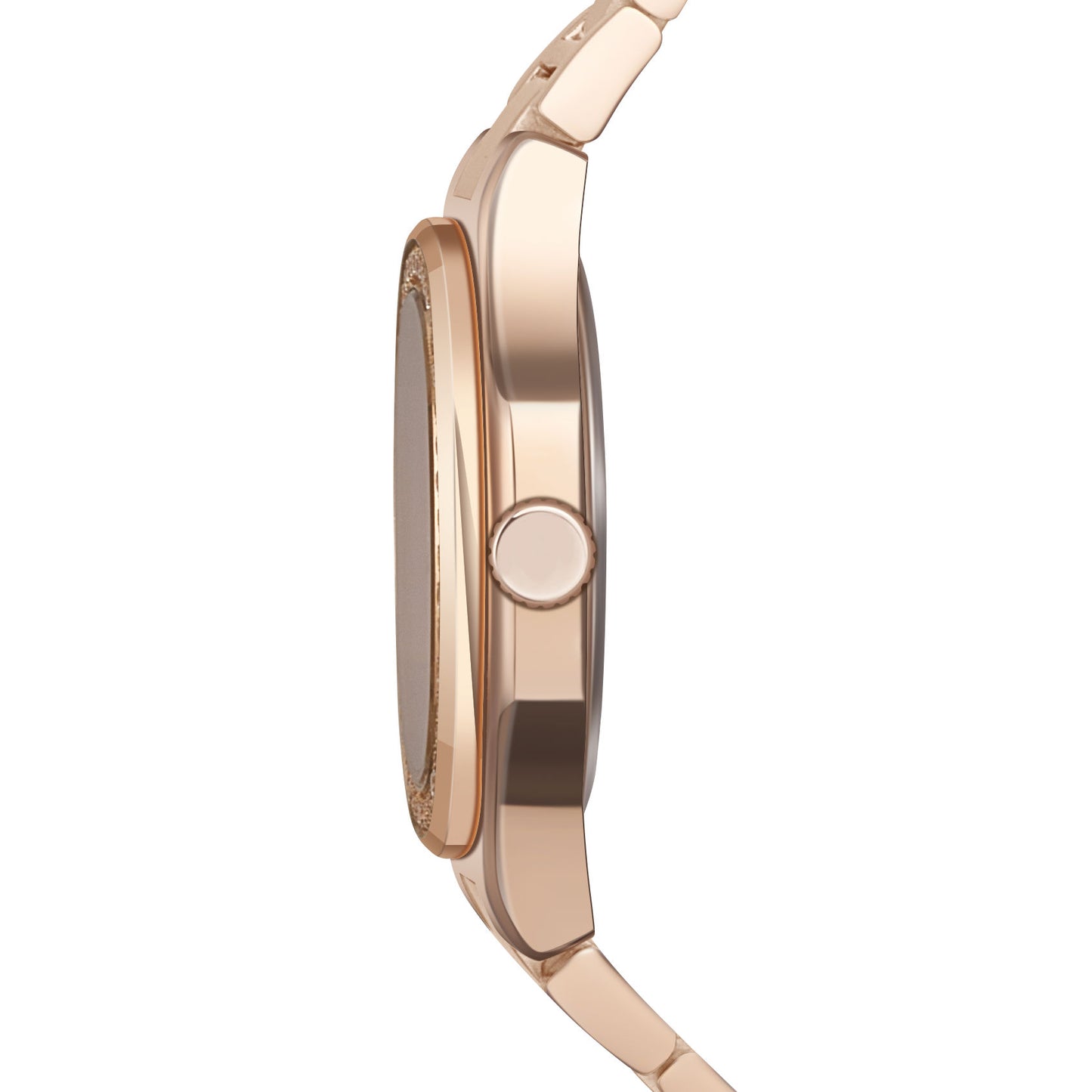 betterichi-lumiere-iris-rose-gold-cushion-case-side-profile-crown-detail-link-bracelet